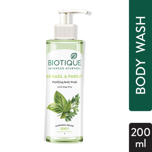 BIO BASIL & PARSLEY BODY WASH 200ML